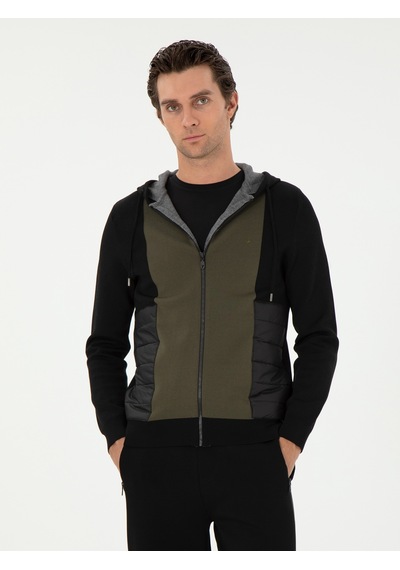 Cacharel Siyah Regular Fit Triko Hırka