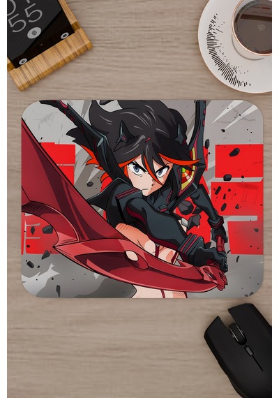Kill La Kill Kaymaz Dikişli Kauçuk Oyuncu Mousepad V1 - 22x18 Gaming Mouse Pad Fare Altlığı