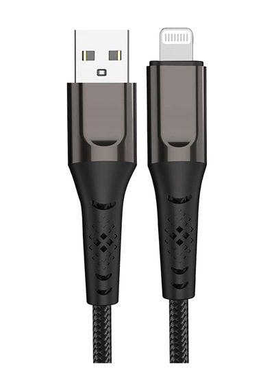 Micflip Usb-a To Lightning Data Ve Şarj Kablosu Siyah