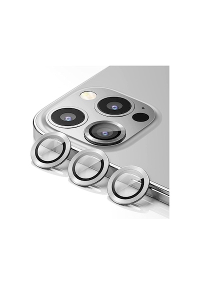 Apple Uyumlu iPhone 14 Pro Mercek Lens Kamera Koruyucu GRİ