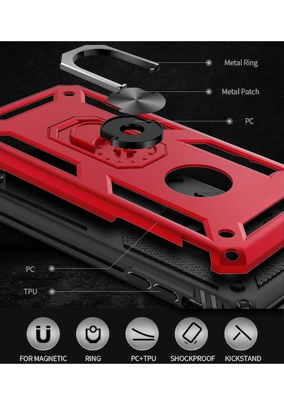 Apple Uyumlu iPhone 6 Plus 6S Plus Kilif Zirhli Standli Miknatisli Tank 392711737 Apple Uyumlu iPhone 6 Plus 6S Plus Kilif Zirhli Standli Miknatisli Tank 392711737
