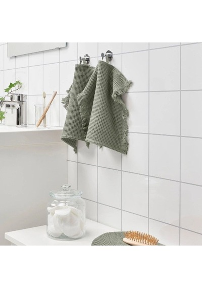 Ikea Vallasan El Ve Yüz Havlusu 30 X 30 Cm Marul Yeşili Yeşil