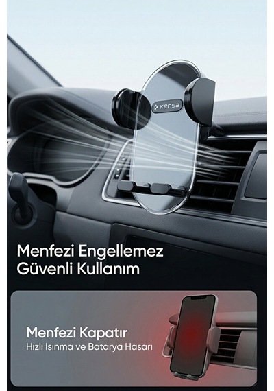 Sarsıntı Önleyci Araç İçi Telefon Tutucu 1