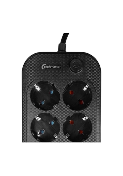 Techmaster 3 Usb Akım Çocuk Korumalı 6lı Priz 2mt Kablo