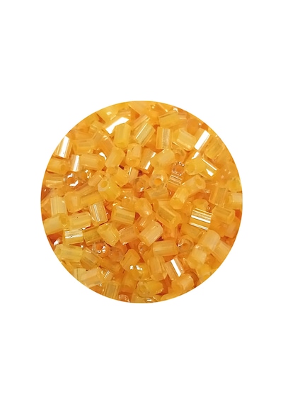 Kesme Cam Boncuk 2mm - 20 Gram - Şeffaf Koyu Sarı -bnc313