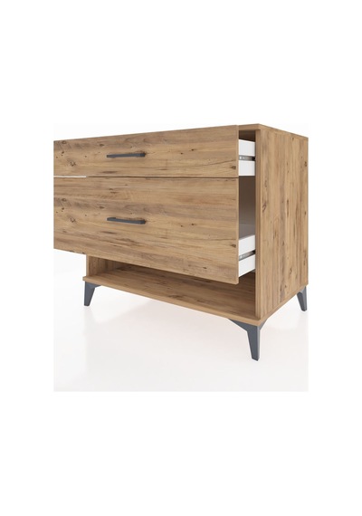 Kronos Şifonyer 2 Çekmeceli 88x59x80 Çam-çam Çam