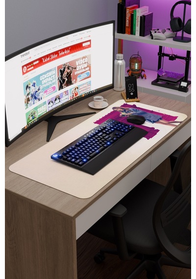 Emily İn Paris V3 90x40 Xxl Gaming Kauçuk Kaymaz Taban Mouse Pad Fare Altlığı
