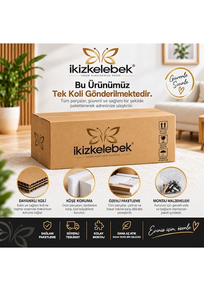 Vega 3'lü Zigon Sehpa 50 X 43 X 36 Cm - Cordoba Cordoba - Beyaz
