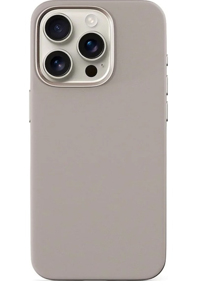 Epico Apple Uyumlu iPhone 16 Pro Max Mag+ Silikon Kılıf Titaniumium Beige Titanyum Gri