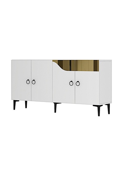 Ka1514 Gama Konsol Ve Tv Sehpası 150cm Beyaz-gold