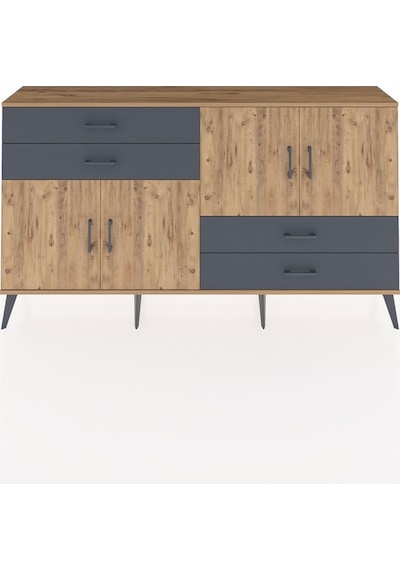 Arges Konsol 3 Raflı 4 Çekmeceli 4 Kapaklı 176x30x99 Çam-çam/antr Çam-çam/antrasit Arges Konsol 3 Raflı 4 Çekmeceli 4 Kapaklı 176x30x99 Çam-çam/antr Çam-çam/antrasit