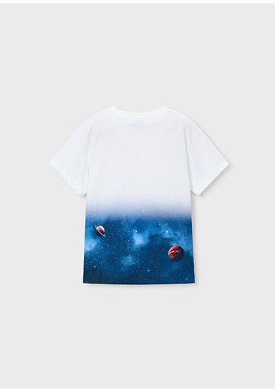 Mayoral Erkek Çocuk Desenli T-shirt - 03071 Beyaz