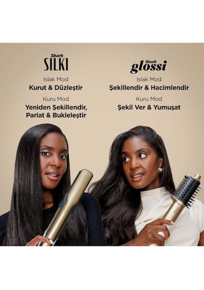 Glam 5 Başlıklı Düz,dalgalı Ve Bukleli Çok Amaçlı Saç Şekillendirici - Gold
