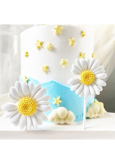 Ayçiçeği Silikon Kalıp Çiçek Goldcakes