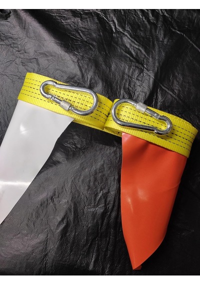 5 Metre Araç Çekme Halatı, 80 Gram Polyester, Çelik Vidalı Kancalar, 3 Ton Çekme Kuvveti, Renkli Güvenlik Bayrakl