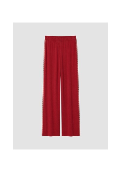 Lcw Dream Kırmızı V Yaka Puantiyeli Kadın Pijama Takım