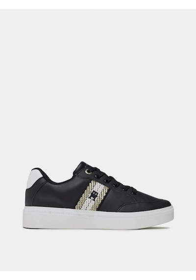 Tommy Hilfiger Tommy Hılfıger Court Kadın Ayakkabı Fw0fw07106-dw6 Fw0fw07106-dw6 Siyah