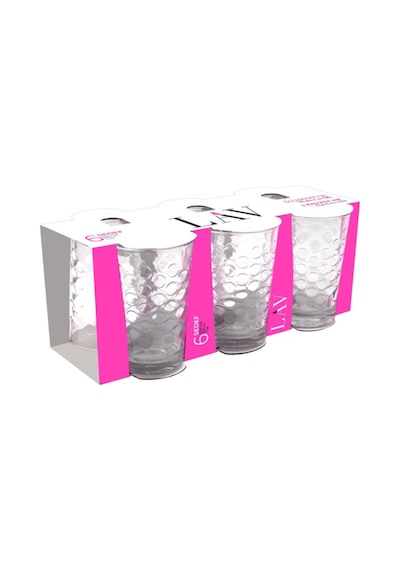 Lav Sedef Cam Su Bardağı 6'lı 205 ml