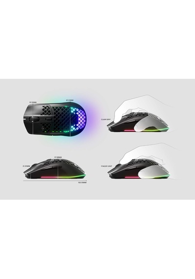 Steelseries Aerox 3 - Ultra Hafif Gaming Mouse - 8,500 Cpi Truemo