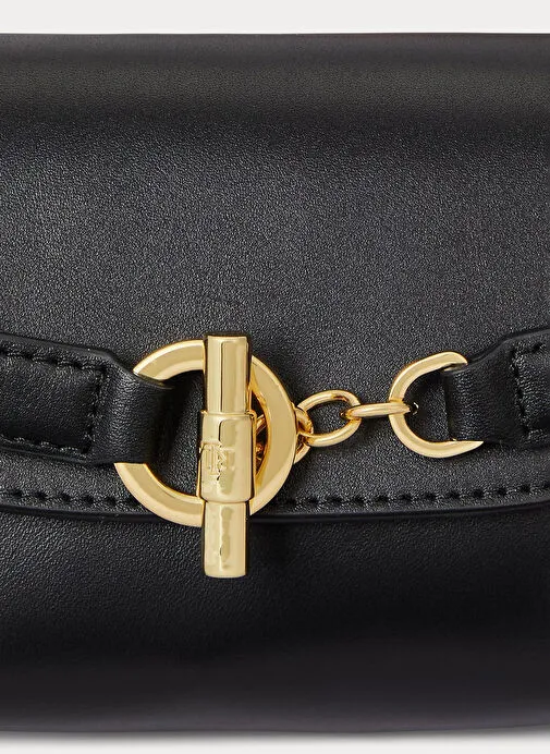 Lauren Ralph Lauren Siyah Kadın Deri Çapraz Çanta
