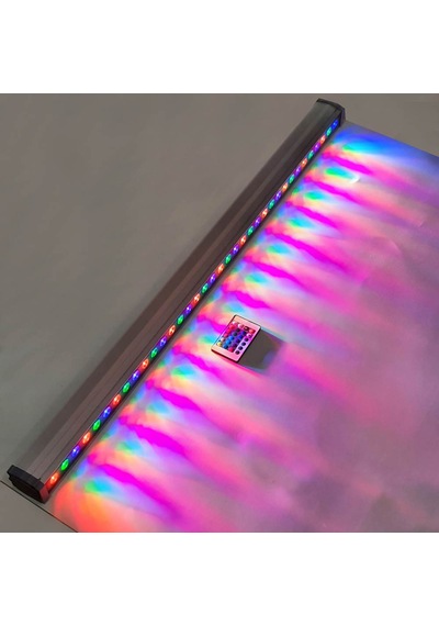 100 Cm Wallwasher Led Bina Dış Duvar Aydınlatma Renkli Rgb Işık Gri