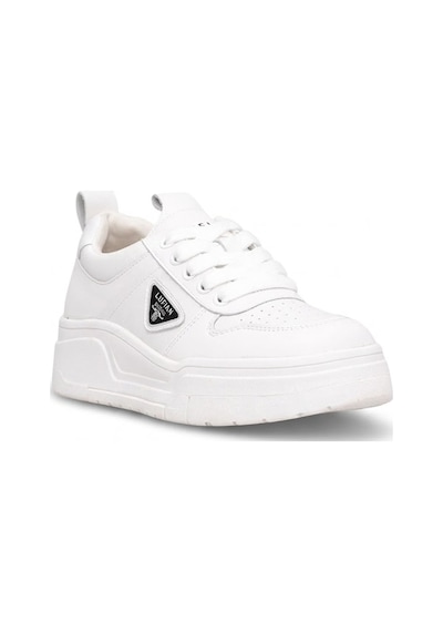 Lufian 121230082 Jennifer Kadın Hakiki Deri Klasik Sneaker Beyaz Beyaz