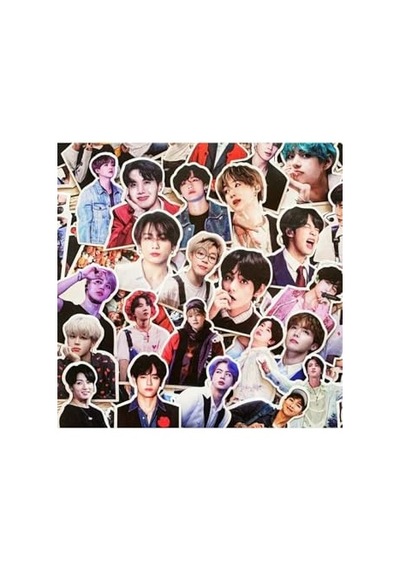 Bts Baskılı 100'lü Sticker Seti Abanoz