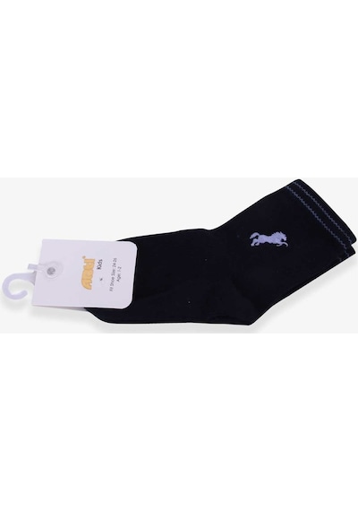 Katamino Breeze Erkek Çocuk Soket Çorap At Nakışlı Lacivert (1-2-13-14 Yaş)