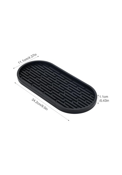 Silikon Çok Amaçlı Organizer, Siyah, Mutfak Banyo Yatak Odası İçin, 24.2x11.1x1.1cm Çok Renkli