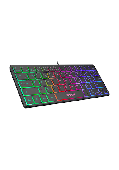 Everest KB-73M MINICO USB Rainbow Aydınlatmalı Mini Q Klavye