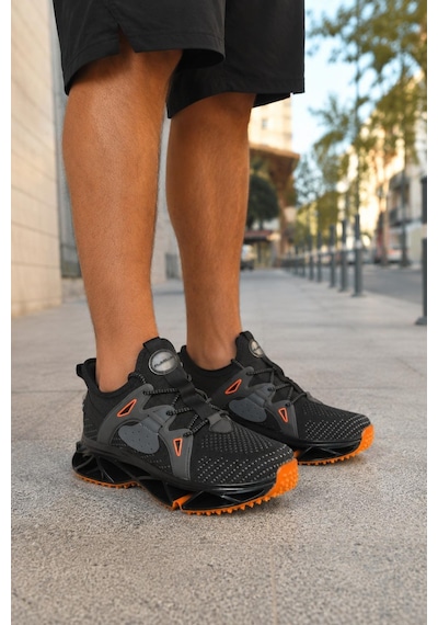 Modaonn Nefes Alabilen Triko Dokusu Ve Modern Tasarımıyla Erkek Sneaker Siyah