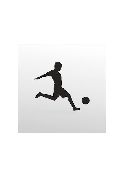 Folyo Sticker Futbol Adkpquy502 200cm Uzunluk Siyah