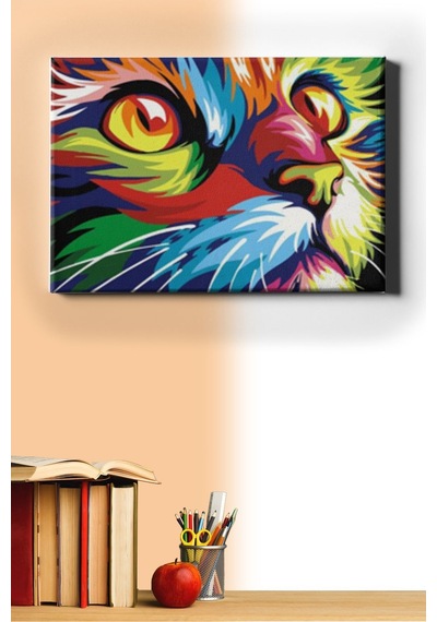 Webstyle Sayılarla Boyama Seti Kasnaklı Renkli Asil 40 X 50 Cm