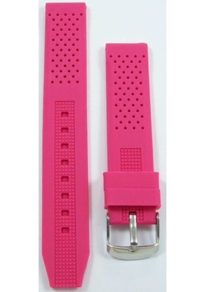 18Mm Pembe Silikon Saat Kordonu Saat Kayışı Toz Tutmaz