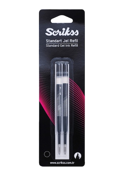 Jel Tükenmez Refil 2&apos Li Blister Siyah -