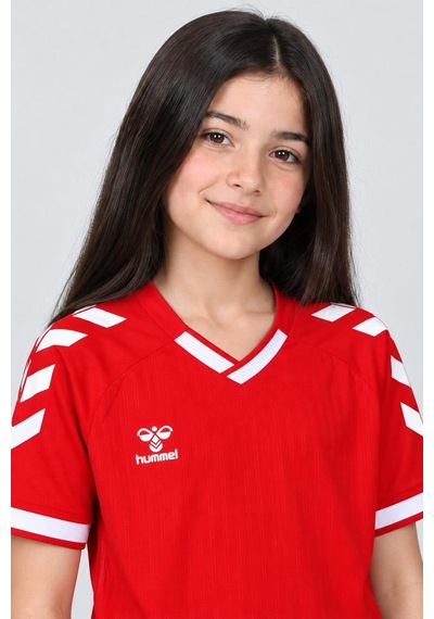 Hummel Fast Çocuk Basic Tek Üst Futbol Forma Kırmızı