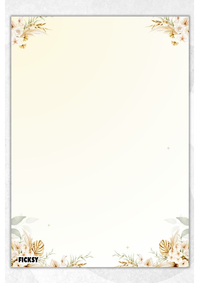 A5 Çiçek Bloknot Çizgisiz Defter - 50 Yaprak - Memopad - Notepad - Not Defteri - Not Kağıdı - 1291 Çok Renkli