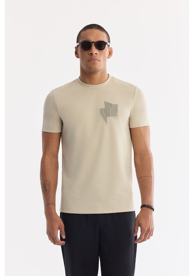 Avva Erkek Bej Bisiklet Yaka Enjeksiyon Baskılı Bi-stretch İnterlok Regular Fit T-shirt A61y1136 Avva Erkek Bej Bisiklet Yaka Enjeksiyon Baskılı Bi-stretch İnterlok Regular Fit T-shirt A61y1136
