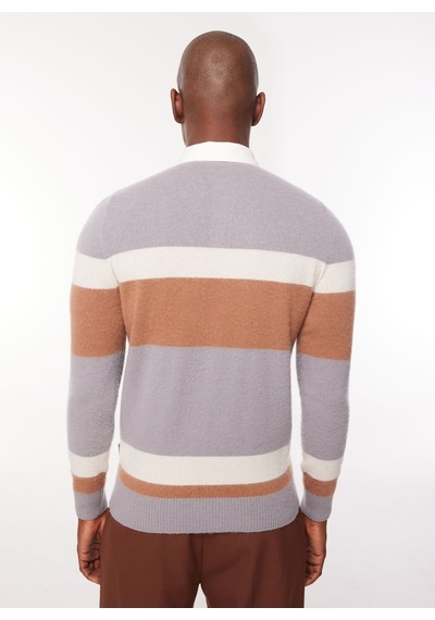 At.p.co Polo Yaka Slim Fit Lacivert Erkek Kazak A274a05l126/d-
