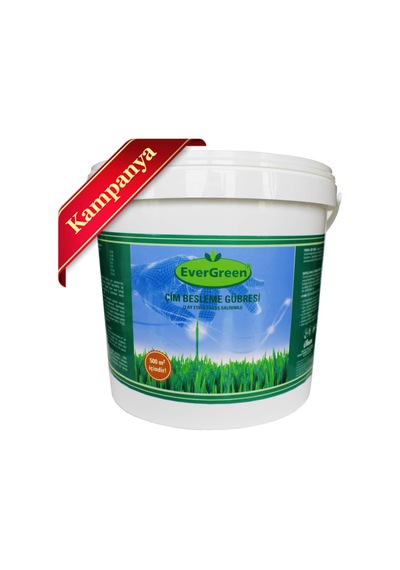 Evergreen Çim Besleme Gübresi 20-5-5 + Me - 10 KG Kova
