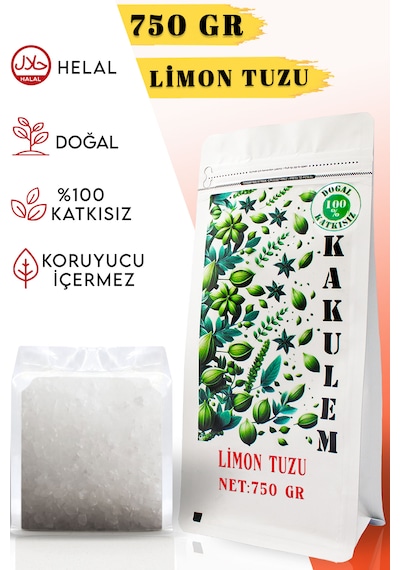 Kakulem Turşuluk Yemeklik Limon Tuzu 750 G