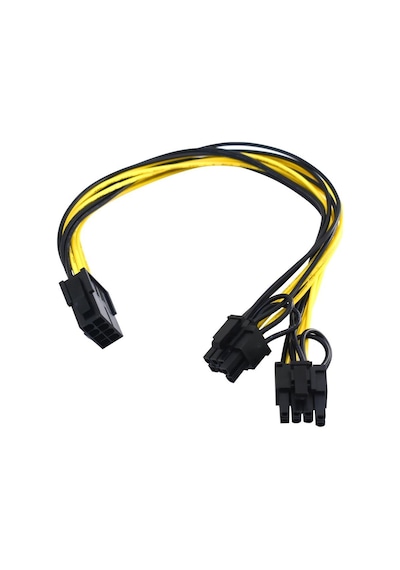 PCI-E 8 Pin Dişi To 2x 8 Pin 6+2PIN Express Power Güç Y Kablo