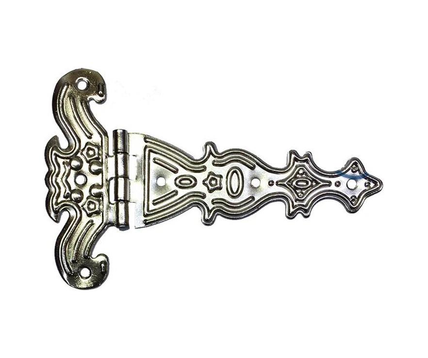 Dekoratif, Sac Tek Kuyruklu Menteşe - 69x102 Mm, Büyük, Nikel, 100 Adet 1