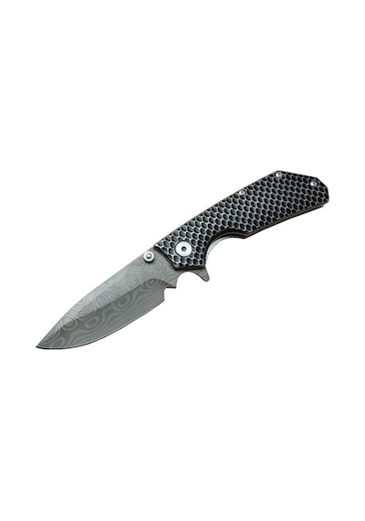 Damascus Dms 2 16 Gri Kamp Çakı 21cm- Yarı Otomatik, Kemerlikli, Metal Sap