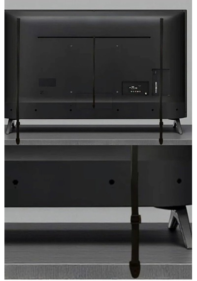 Cırt Bantlı Lcd Led Plazma Tüplü Tv Askısı Dolap Sabitleme Bebek Çoçuk Koruma Deprem Güvenlik Kemeri Çok Renkli