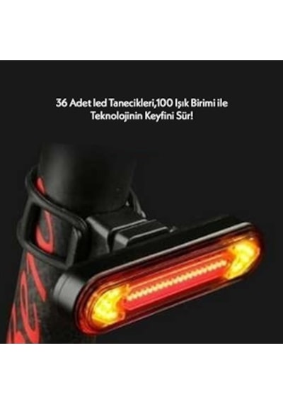 Sevenkardeşler Bisiklet Bisiklet Sinyal Wireless Usb'li Çok Renkli