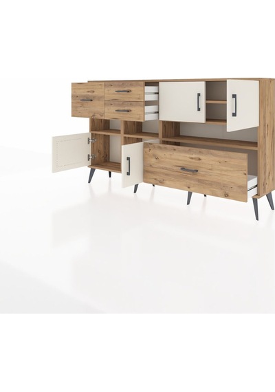 Arges Konsol 5 Raflı 4 Çekmeceli 4 Kapaklı 176x30x99 Çam-aytaşı/çam Aytası/atlas Çam - Atlas Çam Arges Konsol 5 Raflı 4 Çekmeceli 4 Kapaklı 176x30x99 Çam-aytaşı/çam Aytası/atlas Çam - Atlas Çam
