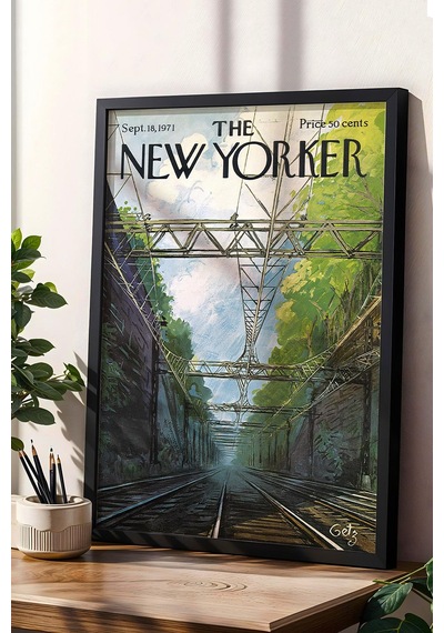 The New Yorker Çerçeveli Tablo September 18 1971
