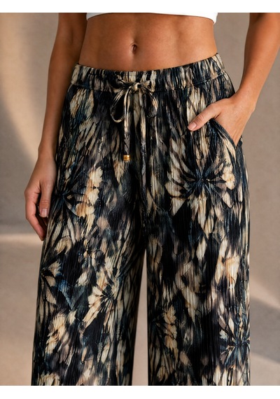 Nealirsanall.com Kadın Batik Desenli Pilise Pantolon - Beli Bağcıklı Bol Paça Plise Pantolon Zebra Nealirsanall.com Kadın Batik Desenli Pilise Pantolon - Beli Bağcıklı Bol Paça Plise Pantolon Zebra