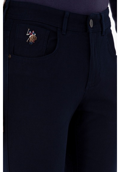 U.S. Polo Assn. Erkek Lacivert Slim Fit Kanvas / Chino Pantolon 50310340-VR033